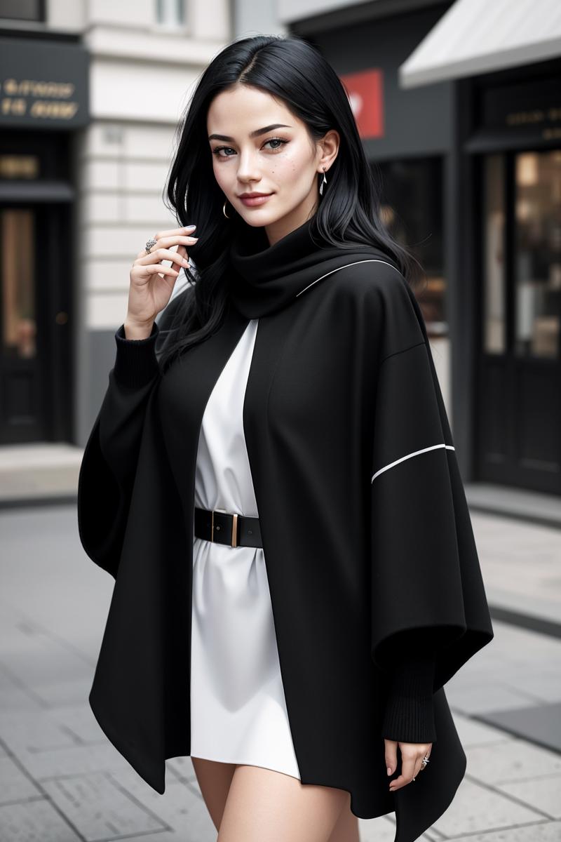 02977-2468910891-((Masterpiece, best quality,edgQuality)), smug,smirk,_edgADC_fashion, a woman walking down a street wearing a black and white po.png